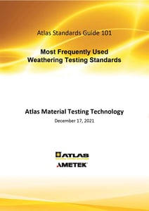 PDF Cover SG on Most Frequently used Weathering Testing Standards